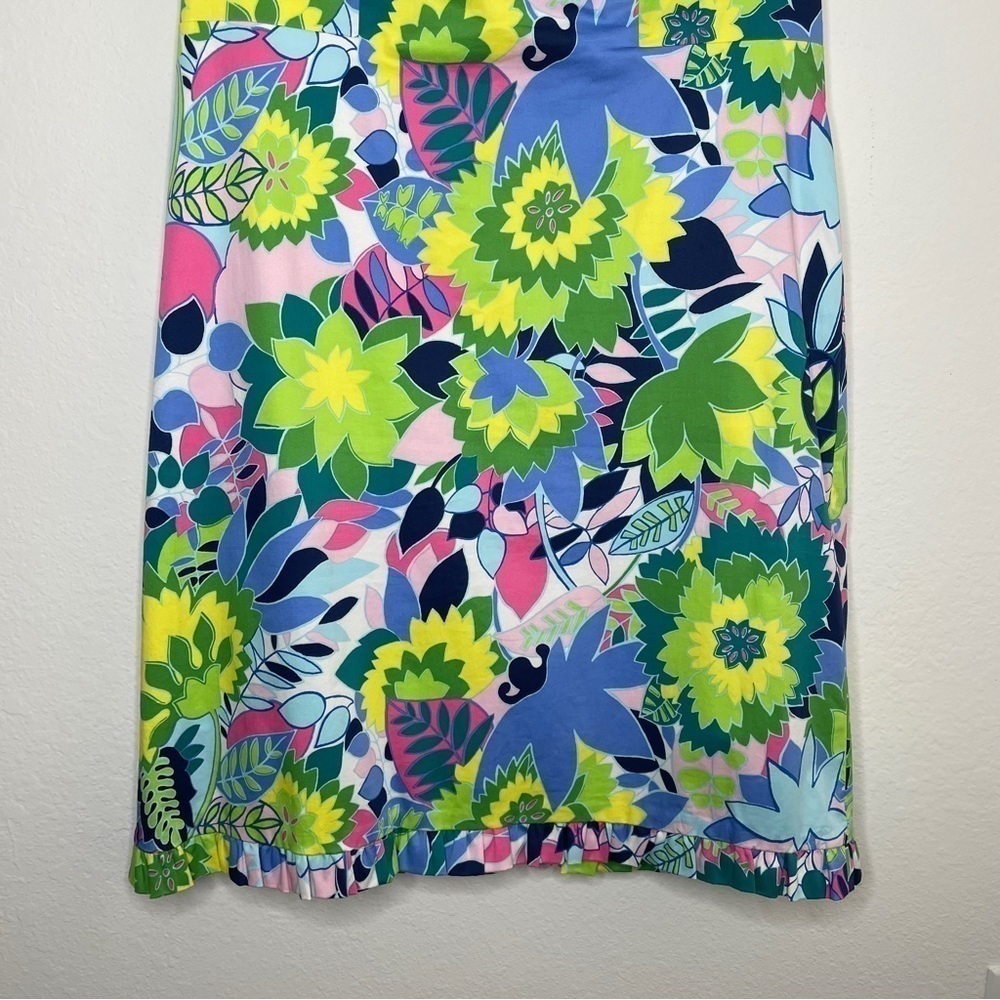 Talbots Floral Multicolor Sleeveless Sheath Dress Pink Blue Green Spring - Picture 3 of 9